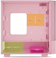 купить Корпус ПК без БП DarkFlash DLV22 PINK <ATX, 2x3.5, 2xUSB 3.0, Audio, 440x215x443mm > в Алматы фото 2