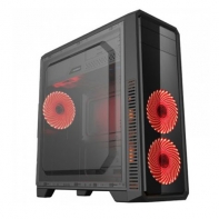 купить Корпус ПК без БП GameMax G561F-Red <ATX, 3x120, USB2.0x2, USB3.0x1, HD Audio 452x200x424mm> в Алматы фото 2