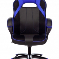 купить Кресло игровое Zombie VIKING 4 AERO черный/синий искусст.кожа/ткань с подголов. крестовина пласт. в Алматы фото 1