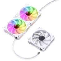 купить Вентилятор для компьютерного корпуса Jonsbo ZG-120W(3in1) White в Алматы фото 1