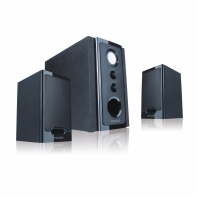 купить Акустическая система, Microlab, M528II, 2.1, 9Вт(2.5*2 4Вт), Выход 2RCA, Выход 2RCA, Дополнительно выход для наушников 3,5 MiniJack, Чёрный в Алматы фото 1