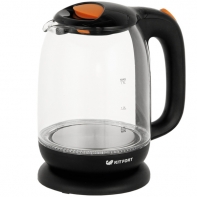 купить Электрический чайник Kitfort KT-625-3 черно-оранжевый в Алматы фото 2