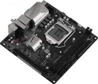 купить Материнская плата ASRock B460M-ITX/AC LGA1200 2xDDR4 4xSATA RAID UM.2 1xHDMI 1xDP 4xUSB3.2 WiFi mITX в Алматы фото 3
