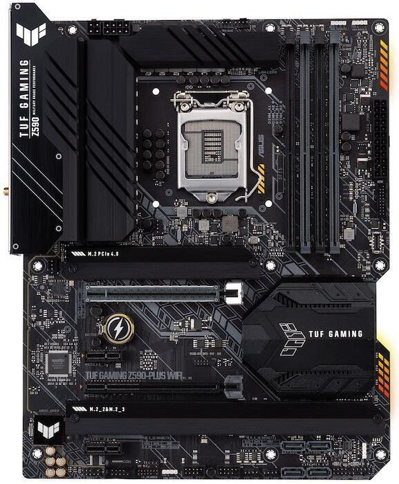 купить Сист. плата ASUS TUF GAMING Z590-PLUS WIFI, Z590, 1200, 4xDIMM DDR4, 2xPCI-E x16, PCI-E x1, M.2, 6xSATA, DP, HDMI, BOX в Алматы фото 1