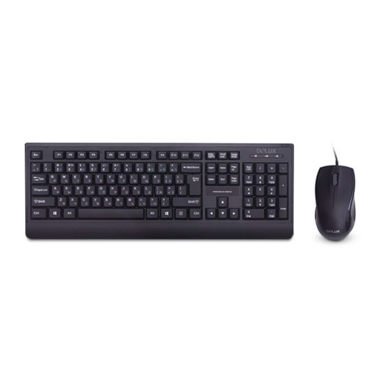Купить Комплект Клавиатура + Мышь Delux DLD-6075OUB Алматы