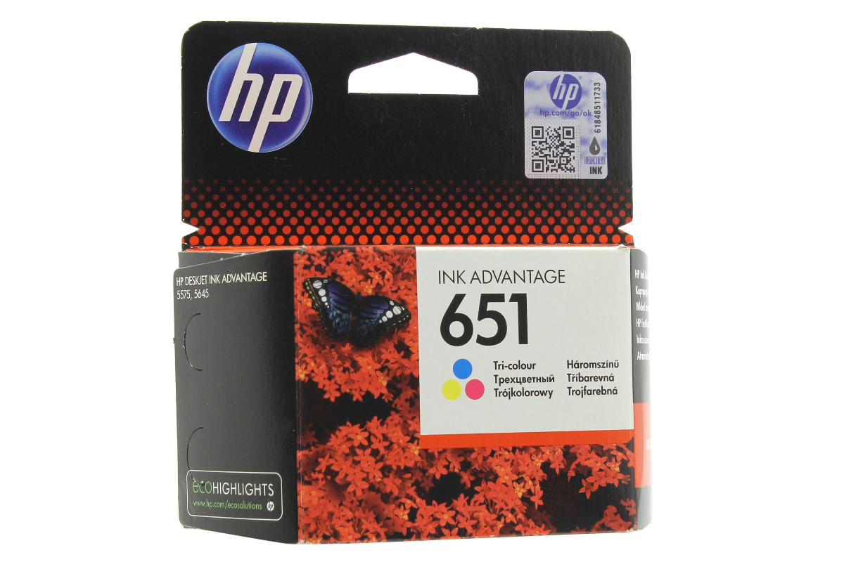 Купить Оригинальный струйный картридж HP 651 Алматы