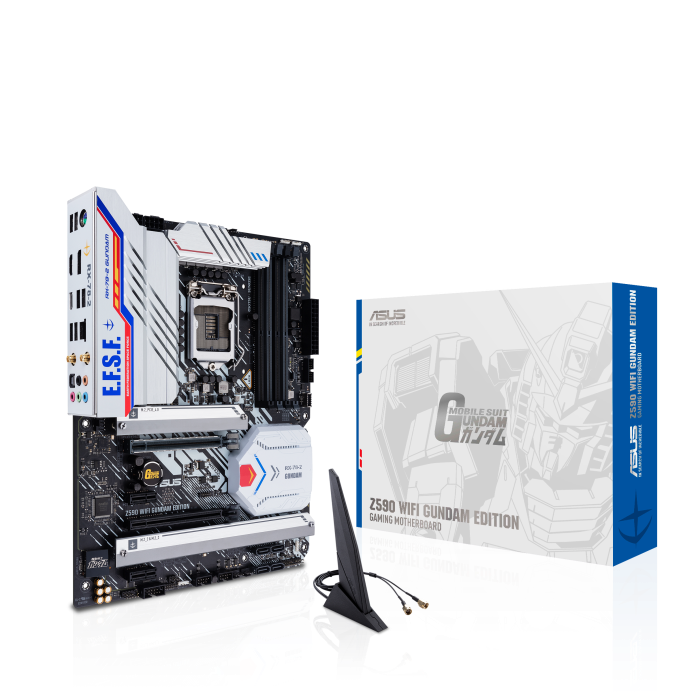 купить Сист. плата ASUS Z590 WIFI GUNDAM EDITION, Z590, 1200, 4xDIMM DDR4, 2xPCI-E x16, 1xPCI-Ex1, M.2, 4xSATA, DP, HDMI, WIFI6 в Алматы фото 1
