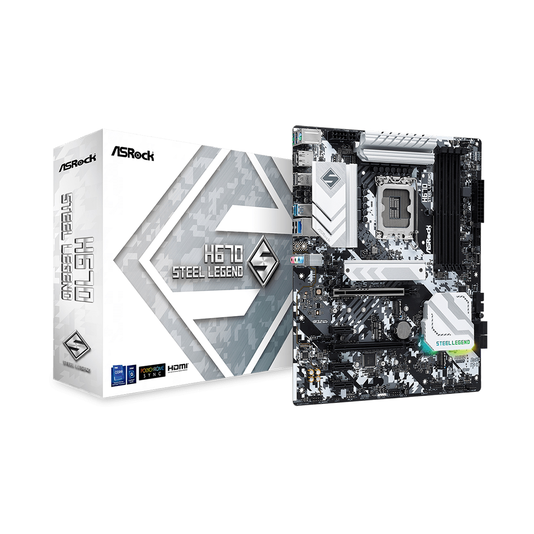 купить Материнская плата ASRock H670 STEEL LEGEND в Алматы фото 1