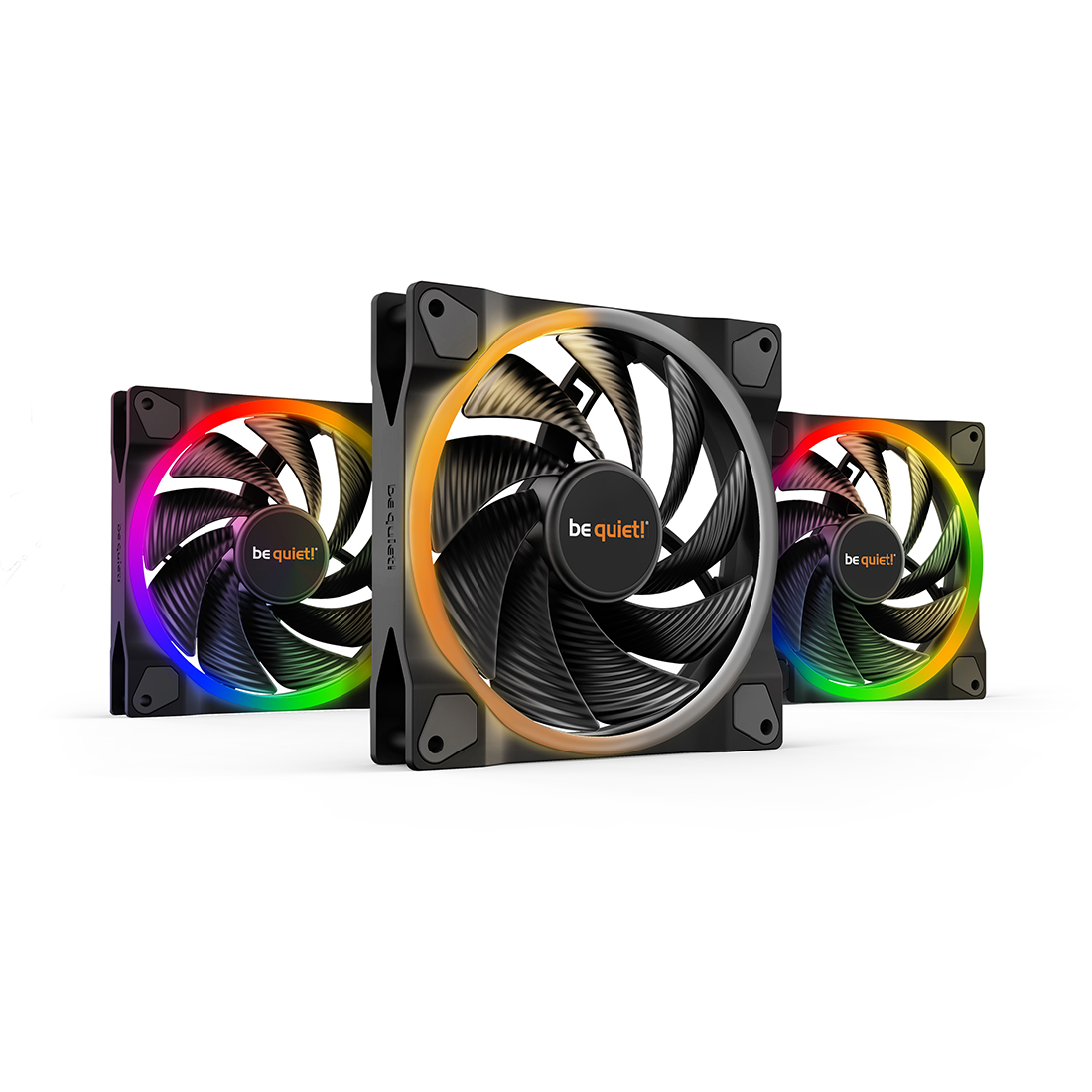 купить Вентилятор для компьютерного корпуса Bequiet! Light Wings 140mm PWM high-speed ARGB Triple-Pack в Алматы