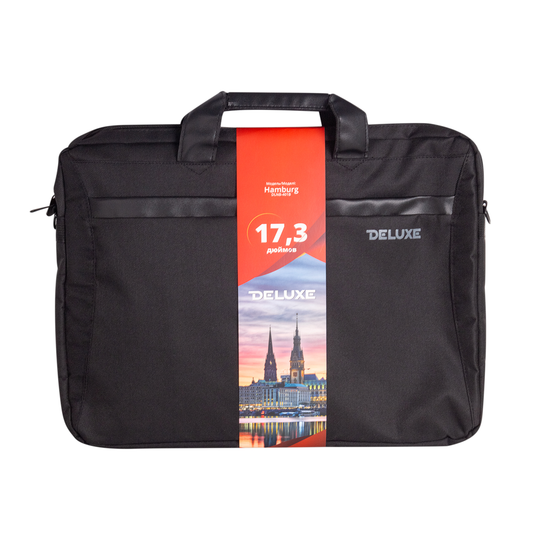 купить Сумка для ноутбука Deluxe Hamburg 17.3" (DLNB-401B-P17.3) в Алматы фото 1